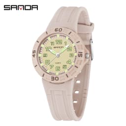 SANDA 6386 Student Quartz Watch 50m Waterproof Luminous Durable Sports Watch for Men and Women Simple and Elegant