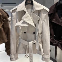 YOLOAgain Double Breasted Croc Pattern Leather Jacket Women 2026 Autumn New Genuine Leather Jacket Ladies
