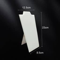 White PU Leather Jewelry Display Stand for Rings Earrings Necklaces - Store Window Counter Showcasing Rack for Jewelry Props