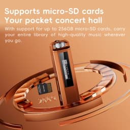 FiiO ECHO NANO Retro Music Player, Pocket-Sized HiFi MP3 Player with OLED Display, USB DAC, Lossless Audio