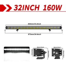 CO LIGHT LED Light Bar 52 Inch 60,000LM DRL Spot Flood Combo Beam Driving Off Road Fog Work for Truck Pickup ATV UTV SUV 12V 24V