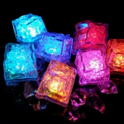 LED Ice Light Glowing Ice Cubes Touch Sensitive Lights Bar Atmosphere Light Lighting In Water For Juice Wine Drinking Glass