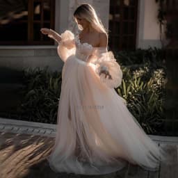 Customized Exquisite Sweetheart Neckline Wedding Dresses Off The Shoulder Lace Appliques Sweep Train Bridal Gowns Vestido De Noi