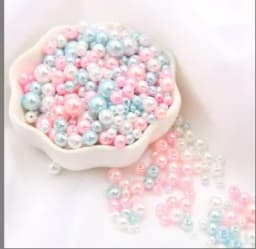 150Pcs Mix Size 3-8mm Beads With Hole Colorful Pearls Round Acrylic Imitation Pearl for DIY Jewelry Making Necklace Bracelet