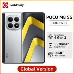 POCO M8 5G Global Version 6.77" 120Hz Flow AMOLED Display 50MP Main Camera Snapdragon 6 Gen 3 Smartphone 45W Turbo Charging NFC
