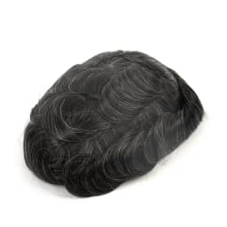Topunique Full Swiss Lace 90% Light to Medium Light Men Toupee Capillary Prothesis Hair Replacement System Hair Piece For Men