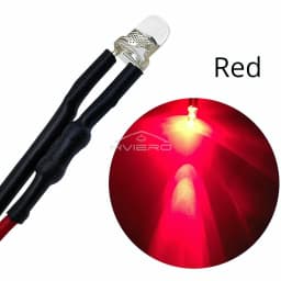 10Pcs 3mm 5mm Round LED 12V 20cm Pre Wired White Blue Yellow Diode Lamps DIY Billboard Decoration Lights Emitting Diodes Bulbs