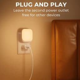 0.5W 3 Model Brightness Dimmable Night Light Socket with Twilight Sensor Night Light for Bedroom, Hallway, Kitchen