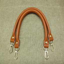 2Pcs Leather Women Bag Strap Solid Color Replacement DIY Portable Belt Metal Buckle Bag Accessories Handles for Handbag 40CM