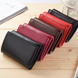 Men's 3-Fold PU Leather Wallet - Short Vertical Card Holder with Coin Pouch, Compact Money Organizer