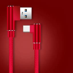 90 Degree Elbow 40W USB to Type C Fast Charging Cable for Huawei Mate 50 40 30 Xiaomi Samsung USB Type C Quick Charge Data Cord