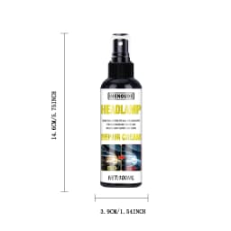 100ml Ceramic Headlight Restoration Spray, Premium Car Headlight Repair Tool - Removes Yellowing and Oxidation, Restores Clarity