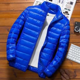 Men Parkas Down Cost Stand Collar Zipper Parka Outerwear Loose Cardigan Solid Pockets Spliced Winter Casual Long Sleeve