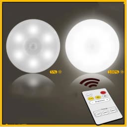 Wireless Remote Control Under Cabinet Kitchen Light USB Rechargeable Magnetic Pir Motion Sensor Night Lamp for Bedroom Wardrobe