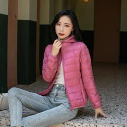 Down Jacket Women Parkas Windproof Puffer Coat New Autumn Winter Warm Stand-UP Collar Thin Cotton Coat Short Overcoat Top Ladies