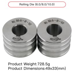 Rolling Mill Auxiliary MOLDS for Bracelet Rolling Machine Round Oval Flat Profiles