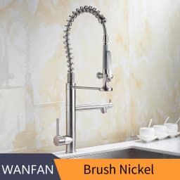 Black Kitchen Faucet Chrome Brass Tall Kitchen Faucet Mixer Sink Faucet Pull Down Spray Single Handle Swivel Spout Mixer Taps