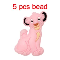 5pcs Silicone Cartoon Beads Pacifier Chain Baby DIY Care Pacify Accessory Adornment