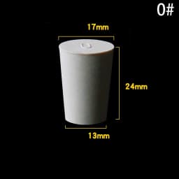 1~5pcs Rubber Stopper Bottle Tapered Hole Bung Plug Lab Test Tube Sealing Plugs -Various Sizes