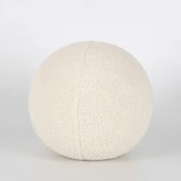 Bubble Kiss Plush Round Wool Cushion Nordic Ball Shaped Solid Color Stuffed Soft Pillow for Sofa Office Waist Rest Throw Pillow