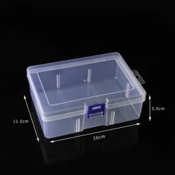 Clear Plastic Box Rectangular Screwdrivers Bits Tools Bleads Dustproof Waterproof Packing Storage Cases Container