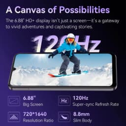 [Ship From UK] Cubot A40 Android 15 Smartphone 12GB(4+8) 256GB 6,88'' 120Hz Telephone Portable 5100mAh NFC/GPS 4GMobile Phones