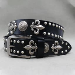 Designer Brand Belt Men Rivet Real Leather Pin Belt Male Black Rock Genuine Leather Cowhide Luxury Punk Belt Jeans