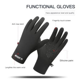Lightweight running gloves, touch screen anti slip warm glove pad, suitable for cycling, sports, driving, suitable for men and w
