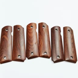 1 Pair Hongteng Wood DIY Hand Grip Patch Material Non-slip Handle Blanks Slabs Scales For 1911 Grips Models