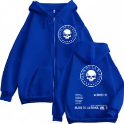 Rap Duo Natos Y Waor Hijos De La Ruina Album Zipper Hoodie Men's Women Hip Hop Retro Zip Up Sweatshirts Gothic Fashion Pullovers