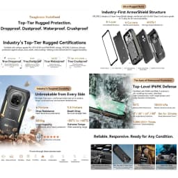 Blackview XPLORE 2 Rugged Phone 12GB+1TB 6.73” 3.2K AMOLED Display Dimensity 8300 Android 15 20000mAh 120W NFC 5G Smartphone
