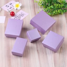 5Pcs/lot Custom Your Logo Kraft Box Paper Present Packaging Box Ring Earring Pendant Protection Christmas Gift Box 5x5cm