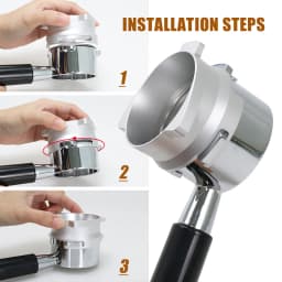 54mm Coffee Powder Receiving Dosing Ring Aluminum Alloy Loop Breville 8 Series Coffee Machines Funnels Accessories Barista Tools