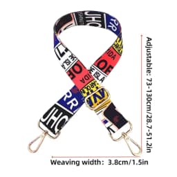 Fashionable And Versatile Shoulder Strap Print Adjustable Multifunctional Bag Strap Replaceable Luggage Accessories