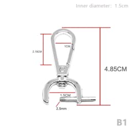 1PC DIY Metal Detachable Snap Hook Trigger Clips Buckles For Leather Craft Bag Strap Buckles Handle Shoulder Webbing