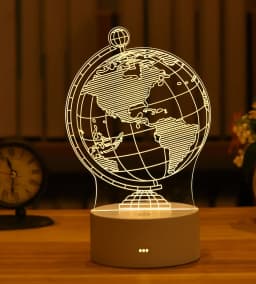 3D Lamp Acrylic USB LED Night Lights Neon Sign Lamp Xmas Christmas Decorations for Home Bedroom Birthday Decor Wedding Gifts