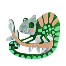 Creative Original Animal Chameleon Badge Brooches for Women Unisex Colorful Lizard Brooch Pins Clothing Bag Accessory