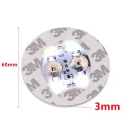 10/5PCS LED Coaster 3 Modes with Battery Powered Wine Glass Mat Cup Pad Sticker Bottle Drinking Club Bar Party Decor Night Light