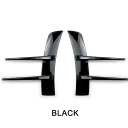 2pcs Front Bumper Vent Sticker Car'S Door Side Modification 23cm/9.06inc Model Duck Type Splitter A Set Currency Exterior Parts