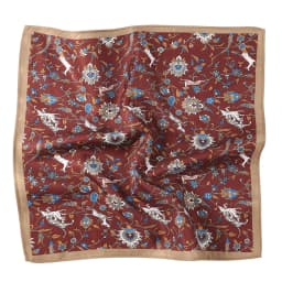 Tailor Smith Men's Classic Red Khaki Print Dot Handkerchiefs Paisley Floral Pockets Square Wedding Hankies Business Gift for Him