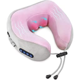 Electric Neck Massager With Heat Vibration 3D Kneading Shiatsu Massage U Shaped Pillow For Shoulder Cervical Pain Relief Fatigue