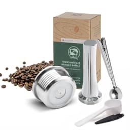 Reusable Capsule Pod For Delta Q NDIQ7323 Coffee Machine Stainless Steel Refillable Coffee Filters Cup Coffee Accessories