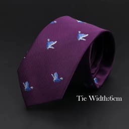 New Blue Red Printed Men's Tie Animal Anchor Air Balloon Pattern Slim Skinny Necktie Business Party Narrow Gravatas Male Tie