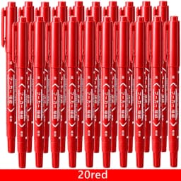 3/50/100Pcs/set Oil Double Tip Art Black Permanent Paint Marker Pen for Plastic Wood Stone Metal Glass Doodling Marking Graffiti