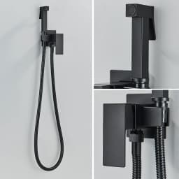 Rozin Black Bidet Faucets Wall Mounted Bathroom Shower Tap Bidet Toilet Sprayer Bidet toilet Washer Mixer Faucet
