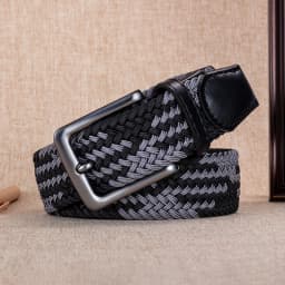 New Men Belt High Quality Patchwork Color Canvas Men‘s Belts Unperforated Alloy Pin Buckle Men Nylon Belts Sport Jeans Bels