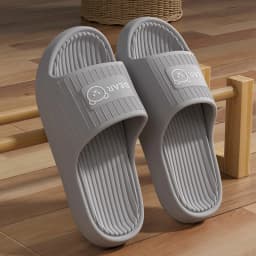 Cute Bear Summer Slippers Women Men Soft EVA Thick Platform Slides Non-Slip Quick-Drying Bathroom Shower Shoes Indoor Home Mule