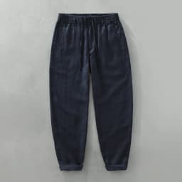 Men's linen casual pants, drawstring elastic waist, loose and breathable linen beach trousers