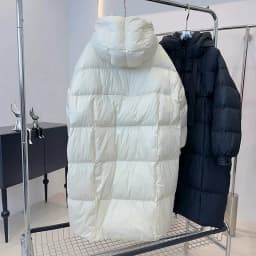 Schinteon Women White Duck Down Long Jacket Casual Loose Over Size Autumn Winter Outwear with Hood Korean Style Thick Coat 2026