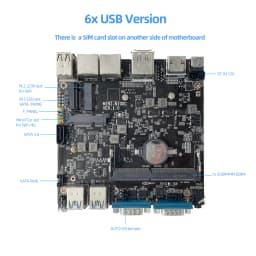 Intel N150 Mini Industrial PC 2x Serial Ports RS232 2x Gigabit Ethernet 2x HDMI 1xDP Support 3 Screens Display Win10/11 Linux
